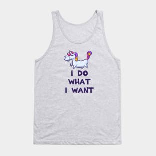 I Do What I Want Unicorn Tank Top